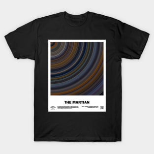 minimal_The Martian Abstract Circular Art Movie T-Shirt